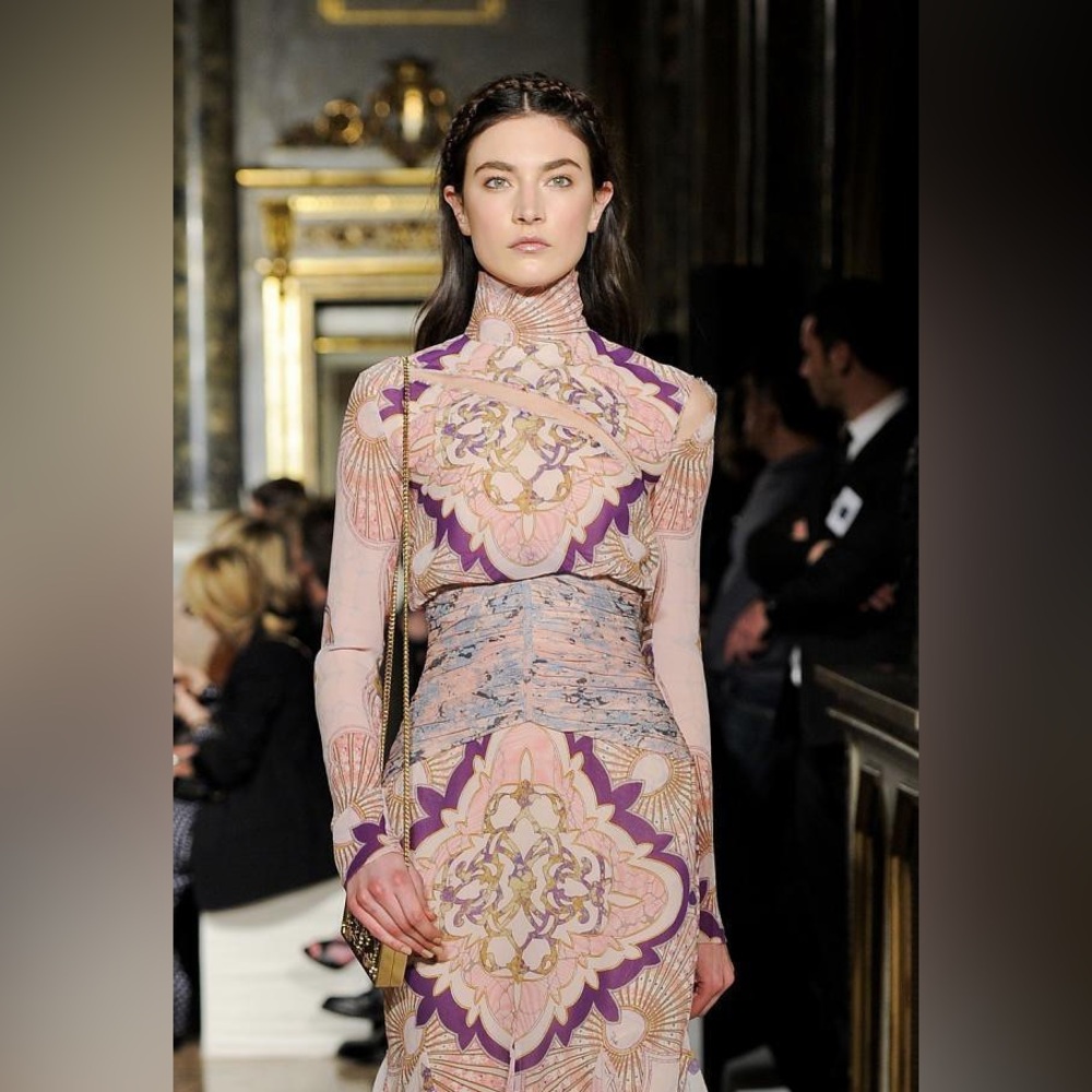 Emilio Pucci Pink and Purple Midi Dress